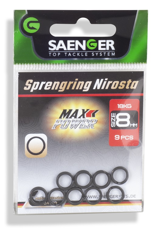 Saenger Pevnostní kroužky nerez 10mm, 8 ks/bal