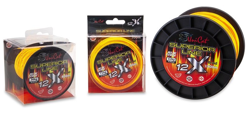 Uni Cat šňůra 12 X Superior Line 0.70mm 71kg, 200m