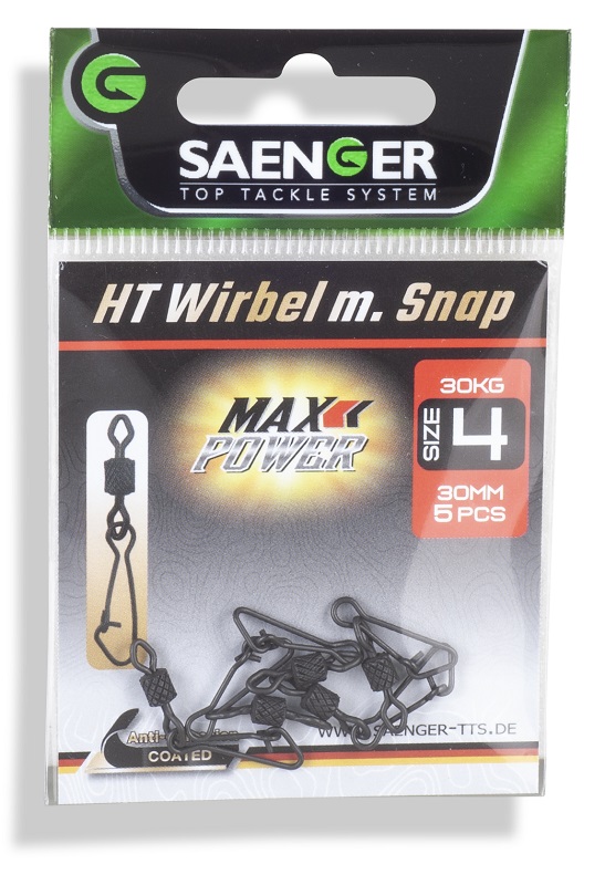 Saenger pevnostní obratlík s karabinkou HT Link 6 25mm, 6ks/bal