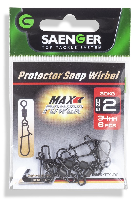 Saenger obratlík s pevnostní karabinkou Protector Snap Wirbel 6 24mm, 7ks/bal