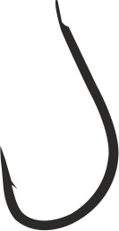 Mistrall háček Tanago s lopatkou, velikost 8, black nickel, 10 ks/bal