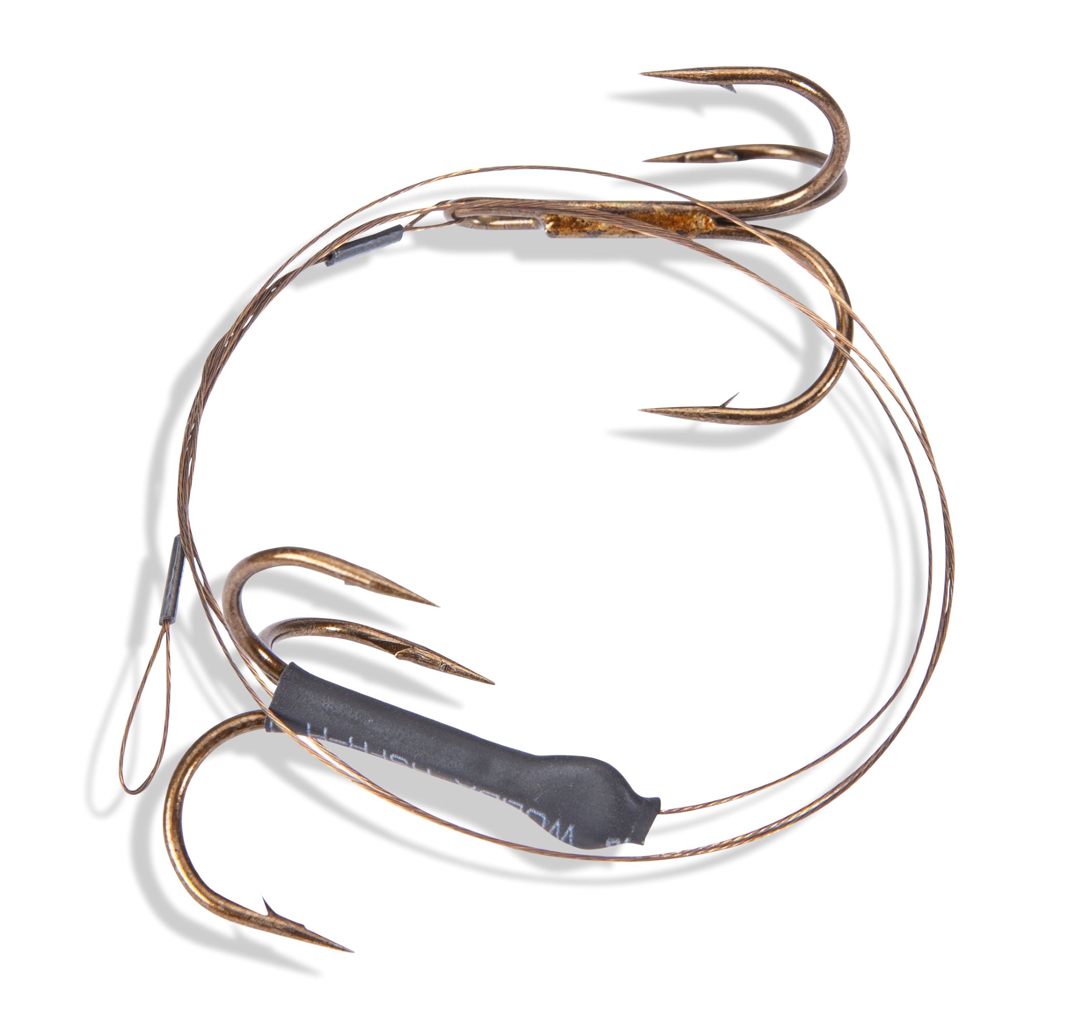 Saenger krimpované lanko s dvěma trojháčky, vel. 1, 60 cm/15 kg