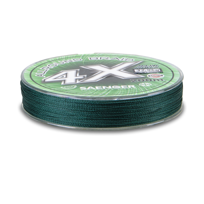 Saenger šňůra 4 X Allround Braid 200 m 0,20 mm zelená 