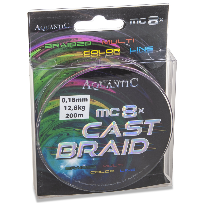 Aquantic šnúra MC-8x Cast Braid 0,23mm 200m