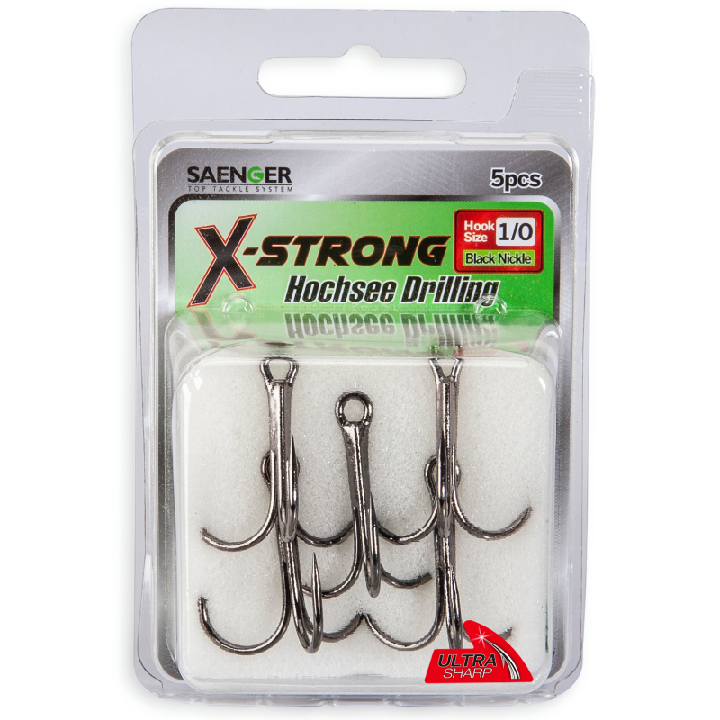 Saenger trojháček X-Strong Black Nickel 2 5ks