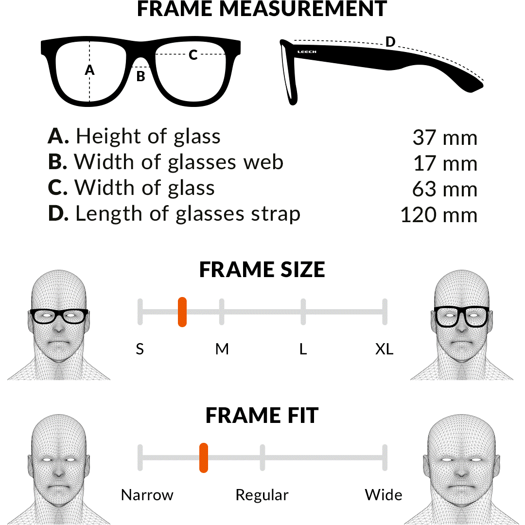 Leech brýle H4X black