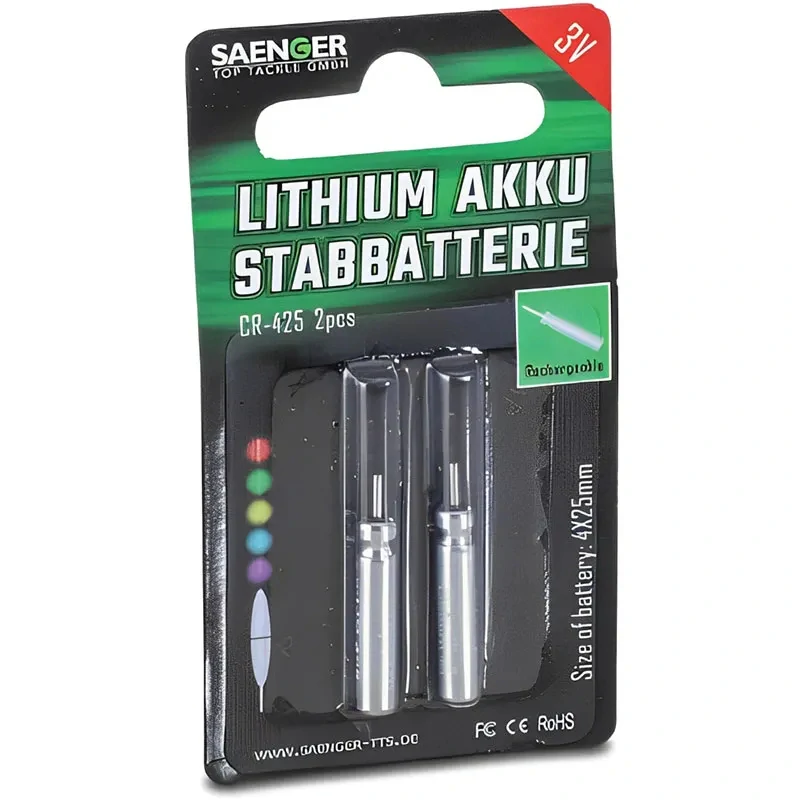 Saenger baterie do splávku CR425 3V 25x4mm 2ks
