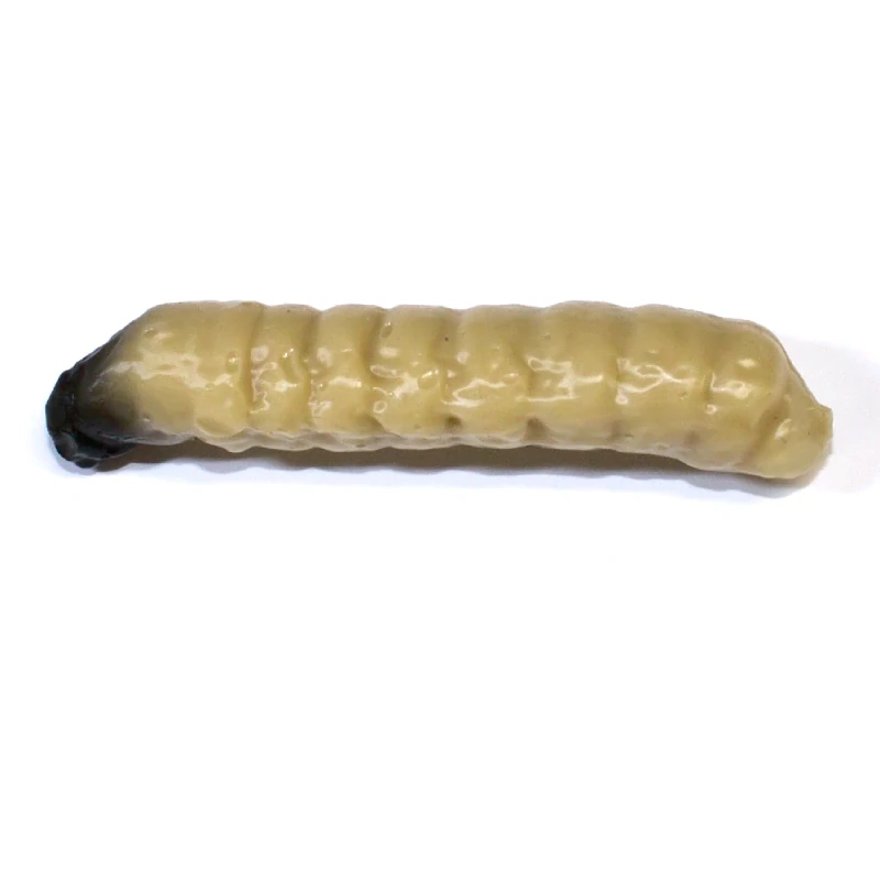 Revol Baits nástraha Caddis Larva 40mm príchuť krevetka, farba svetlo béžová 10ks