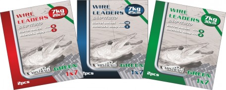 Mistrall lanko ocelové 1x7, 7 kg/20 cm, 2 ks/bal