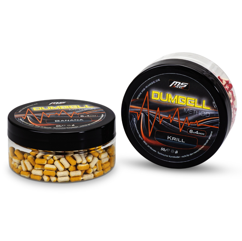 MS Range method Dumbell, Banana, 8x4 mm, 50 g