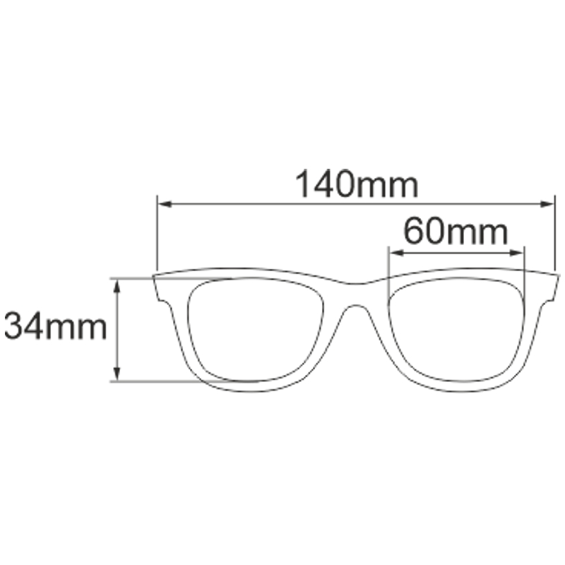 Mistrall polarizační brýle žluté s černo oranžovými obroučky