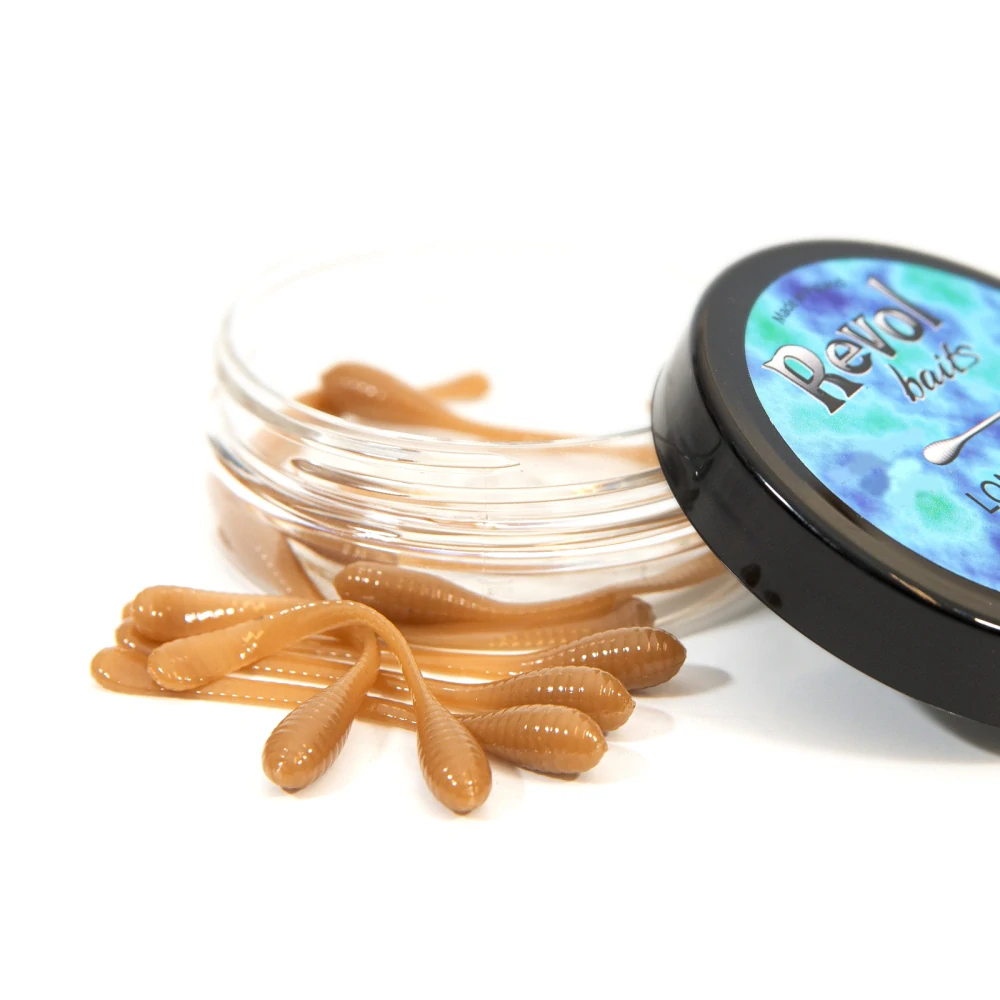 Revol Baits nástraha Longi 60mm příchuť krevetka, barva béžová 12ks