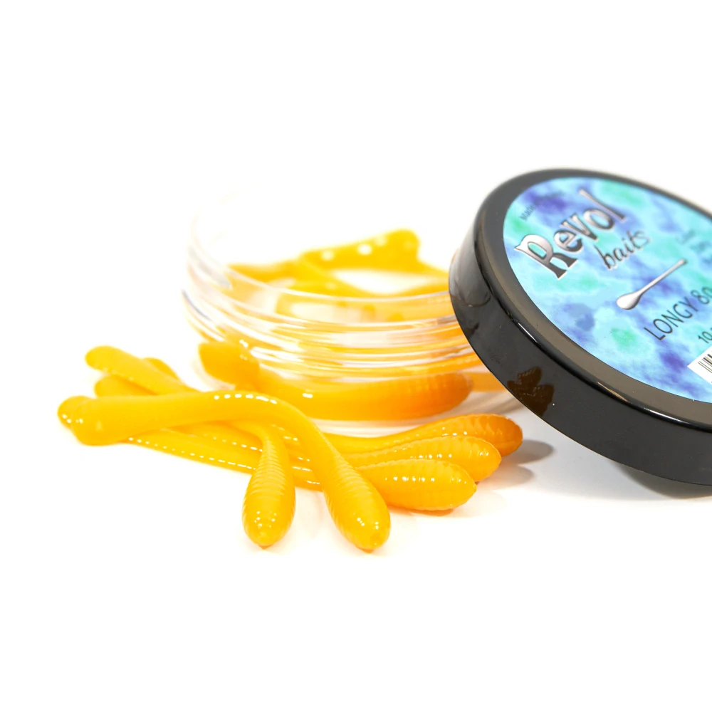 Revol Baits nástraha Longi 80mm príchuť krevetka, farba žltá 10ks