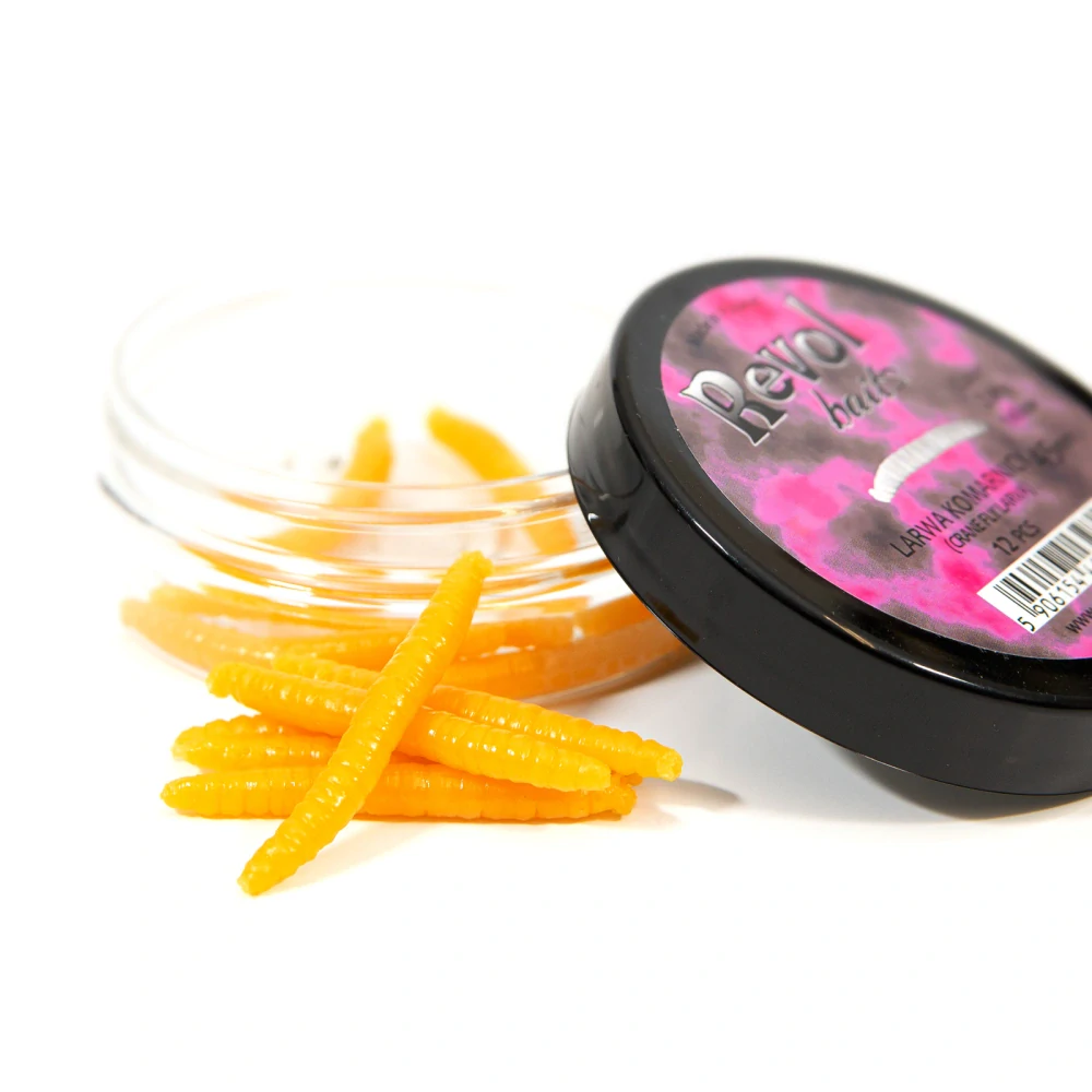 Revol Baits nástraha Crane Fly larva 45mm příchuť krevetka, barva žlutá 12ks