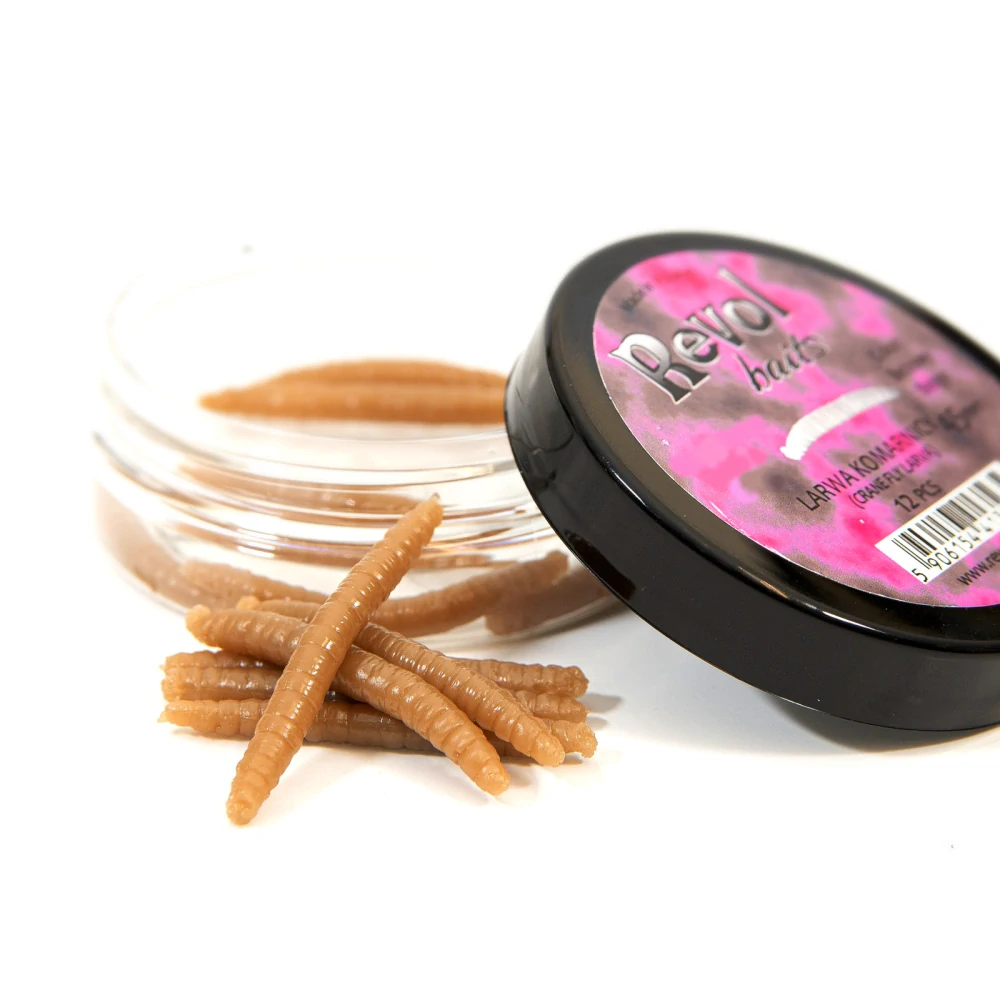 Revol Baits nástraha Crane Fly larva 45mm příchuť sýr-česnek, barva béžová 12ks