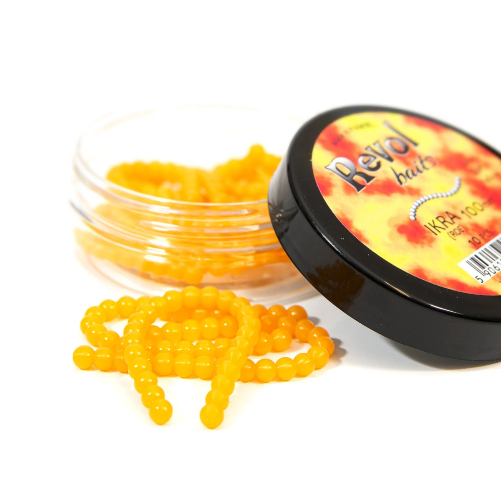 Revol Baits nástraha Roe 100mm příchuť krevetka barva žlutá 10ks