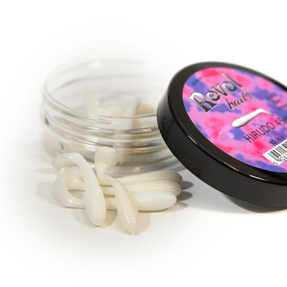 Revol Baits nástraha Hirudo 45mm příchuť krevetka, barva bílá 10ks