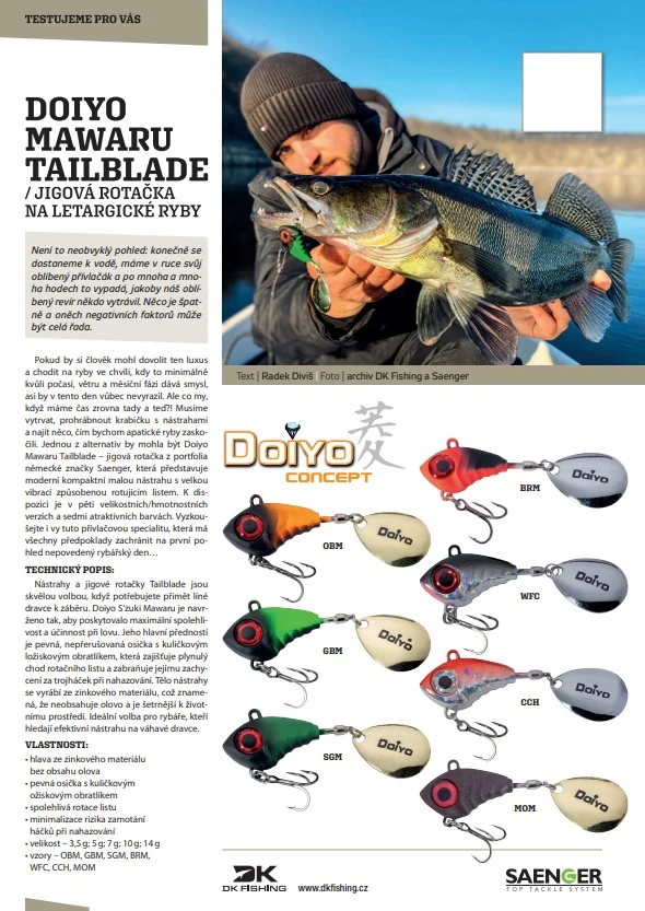 Doiyo nástraha Mawaru Tailblade 5g MOM