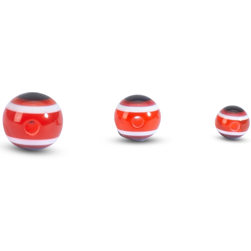 Doiyo skleněné korálky s okem Red 6mm 15ks