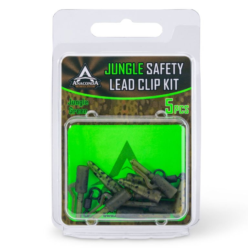 Anaconda sada Jungle Safety Lead Clip Kit jungle zelená 5ks