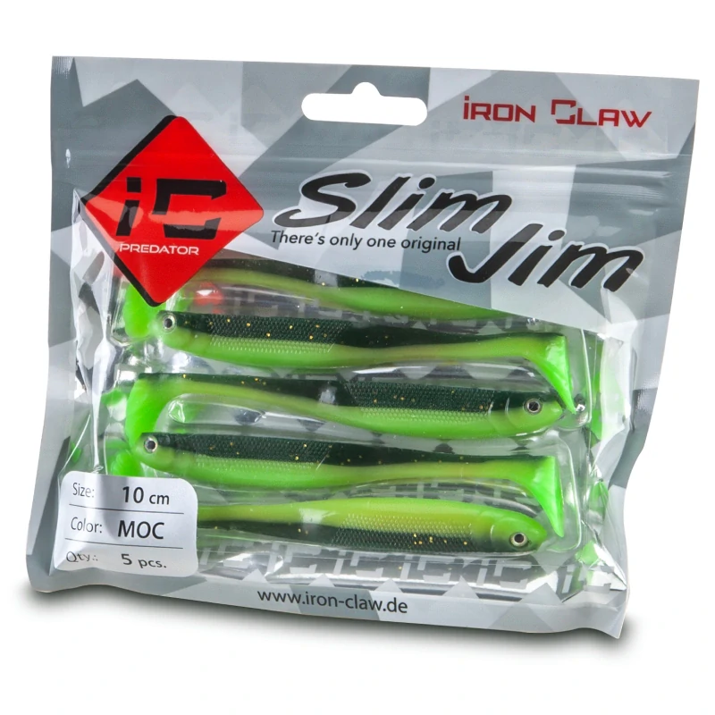 Iron Claw gumová nástraha Slim Jim 10cm vzor MOC blistr 5ks