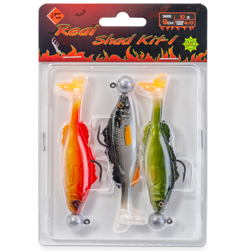 Iron Claw nástraha Real Shad Kit 7cm 7g velikosť 1, MIX 1, 3ks