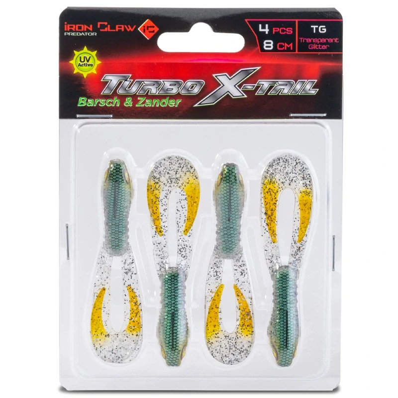 Iron Claw gumová nástraha Turbo X-Tail 8cm TG blistr 4ks