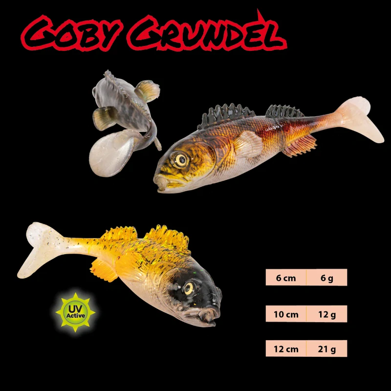 Iron Claw gumová nástraha 3D Clone Goby Grundel 12cm 21g DC 2ks