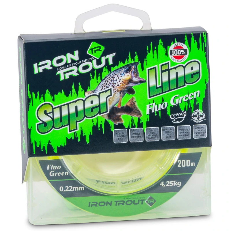 Iron Trout vlasec Super Line 200m 0,22mm Fluo Green