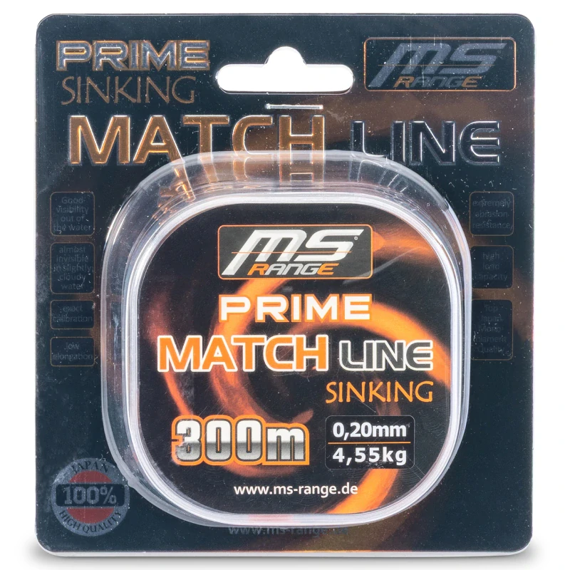 MS Range vlasec Prime Match Line 300 m Coffee Gold 0,20mm