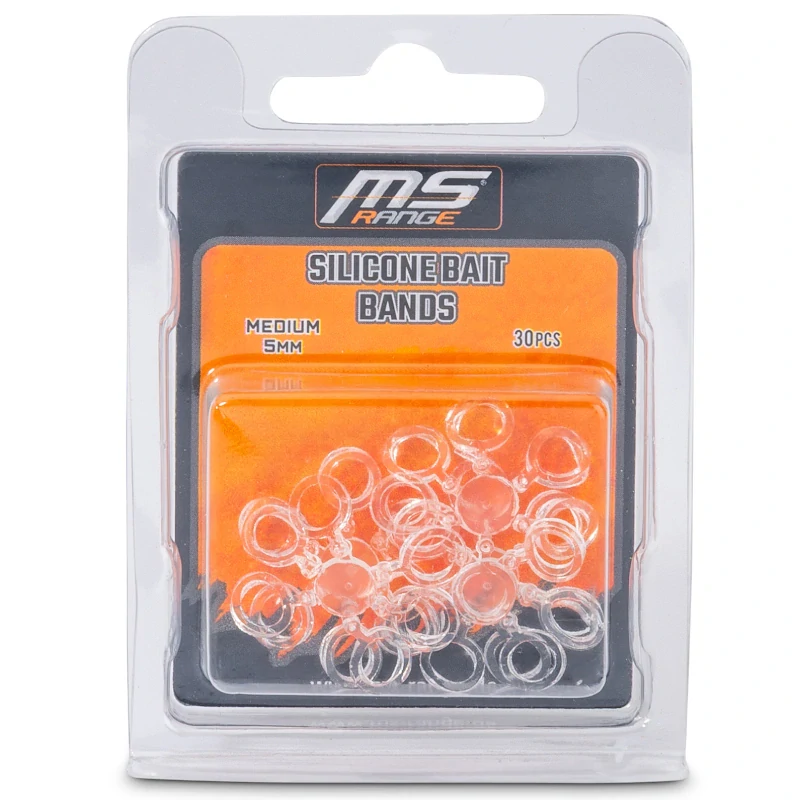 MS Range silikonové kroužky na nástrahy Silicone Baitbands 5mm 30ks