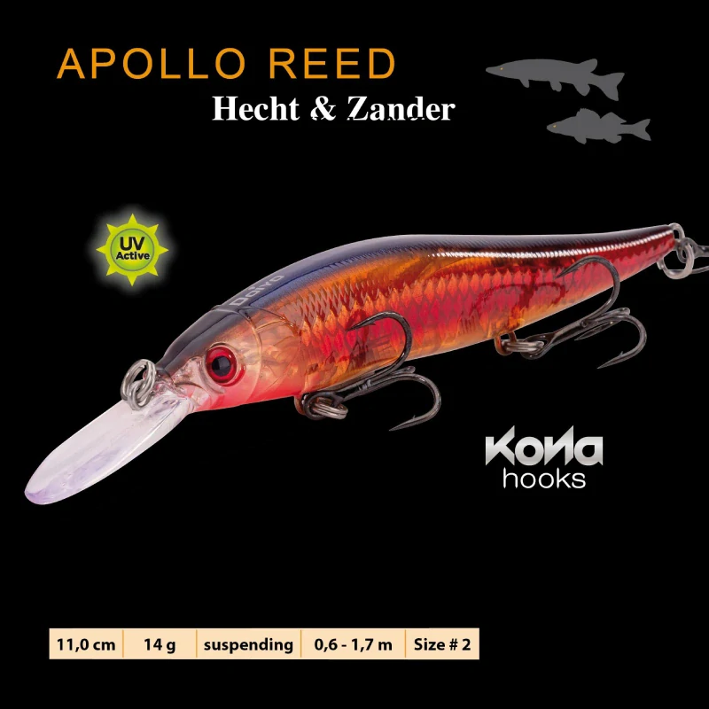 Doiyo wobler Apollo Reed Hecht & Zander 11cm 14g RR