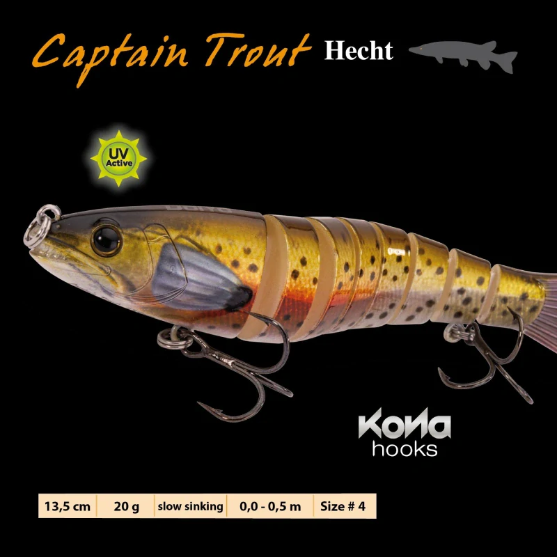 Doiyo wobler Captain Trout Hecht 13,5cm 20g BR