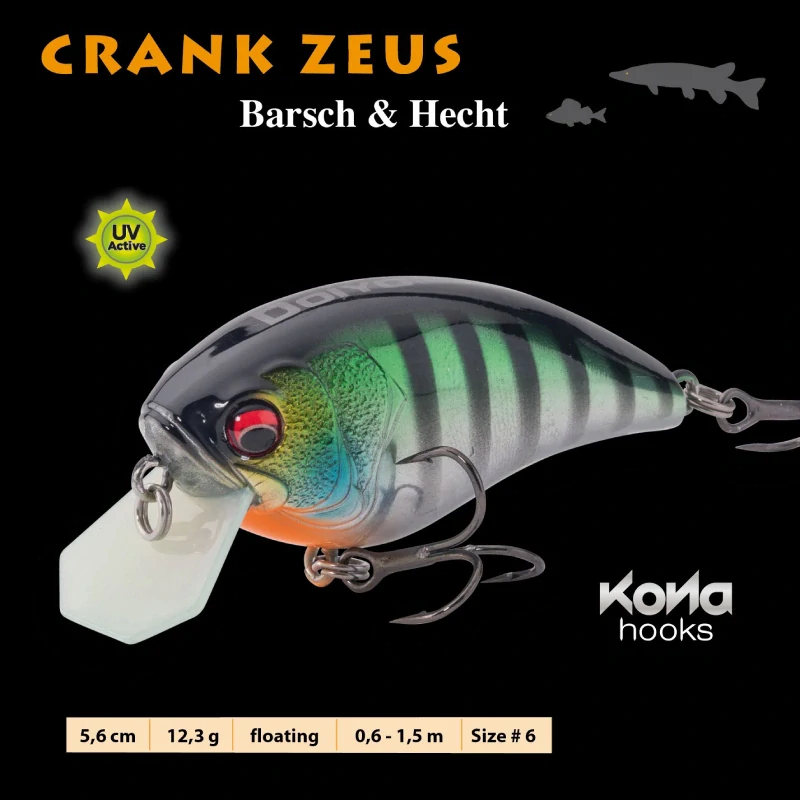 Doiyo wobler Crank Zeus Barsch & Hecht 5,6cm 12,3g BP
