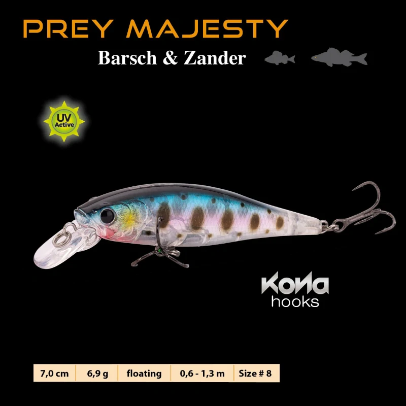 Doiyo wobler Prey Majesty Barsch & Zander 7cm 6,9g BS