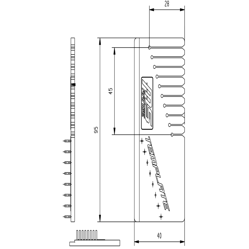 MS Range šablona na návazce Template
