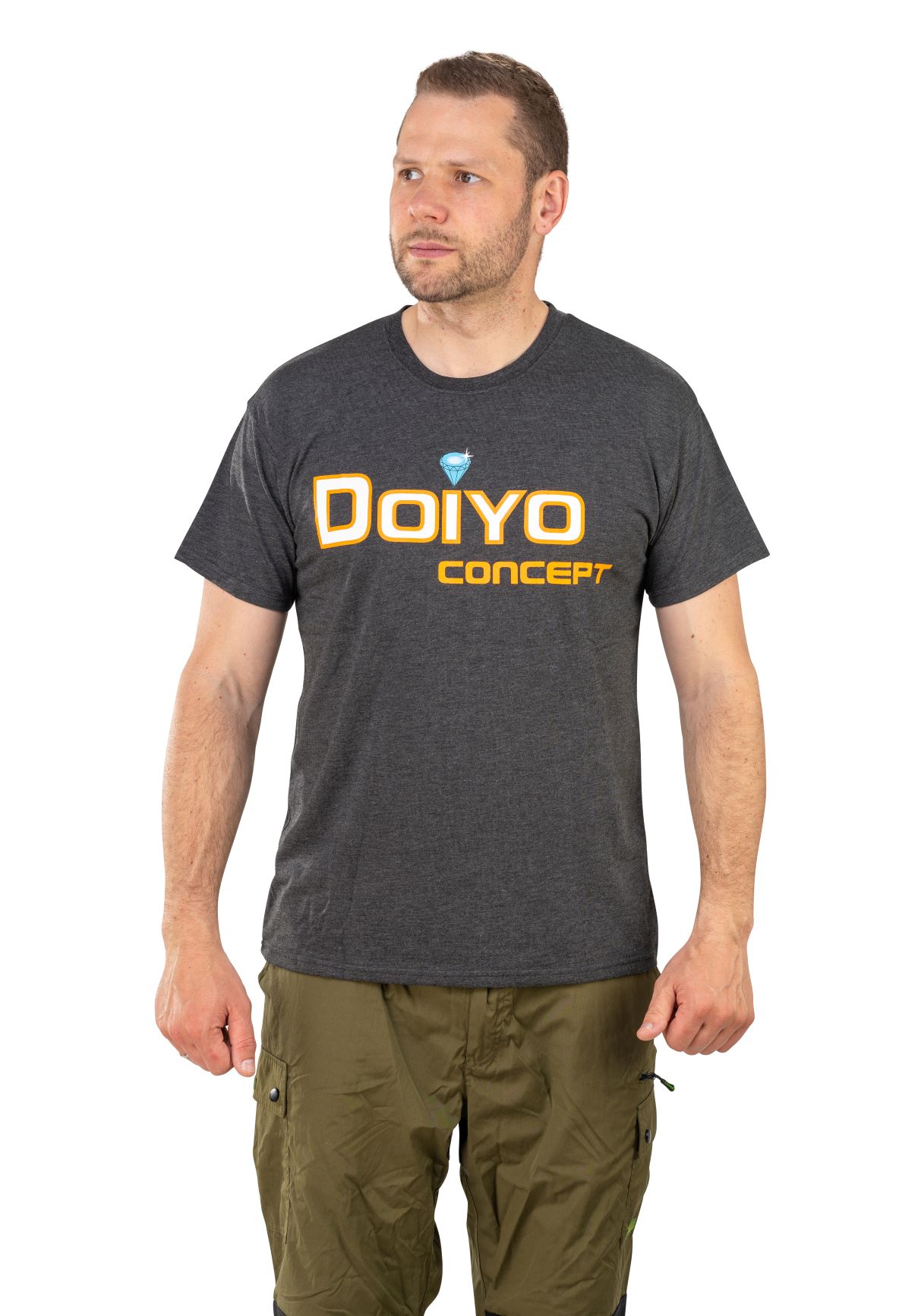 Doiyo tričko Logo šedé S