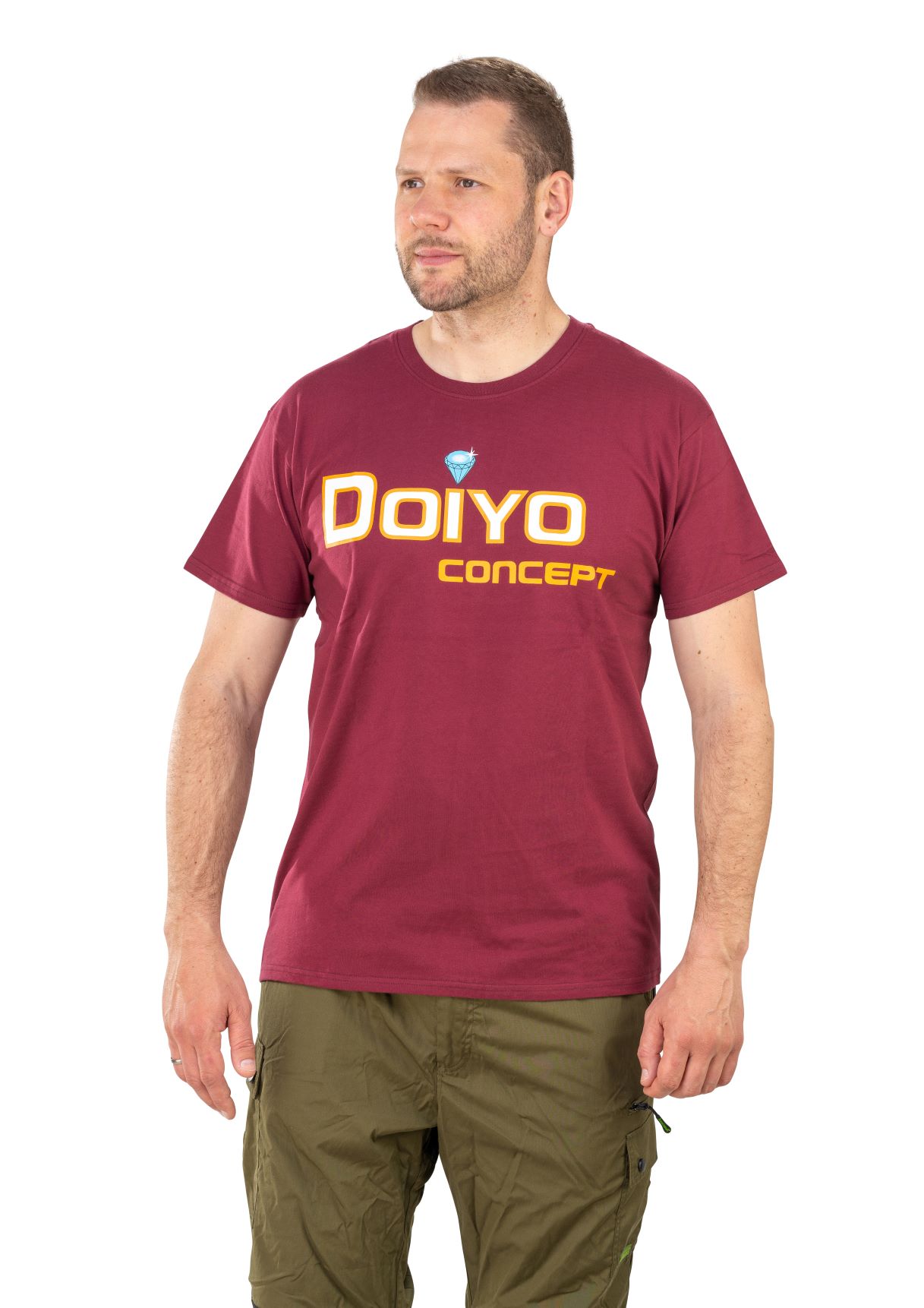 Doiyo tričko Logo bordó S