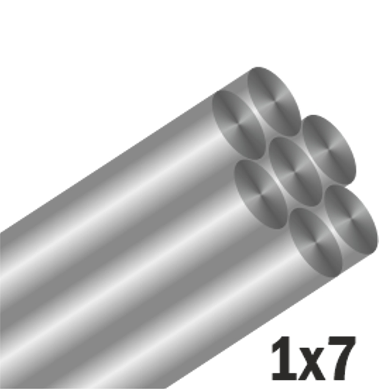 Mistrall stojan s lanky 1x7 nylon flex dual, 72ks zelené