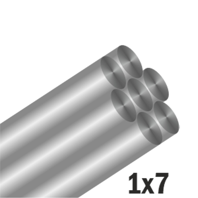 Mistrall stojan s lanky 1x7 nylon flex interlock 72ks zelené