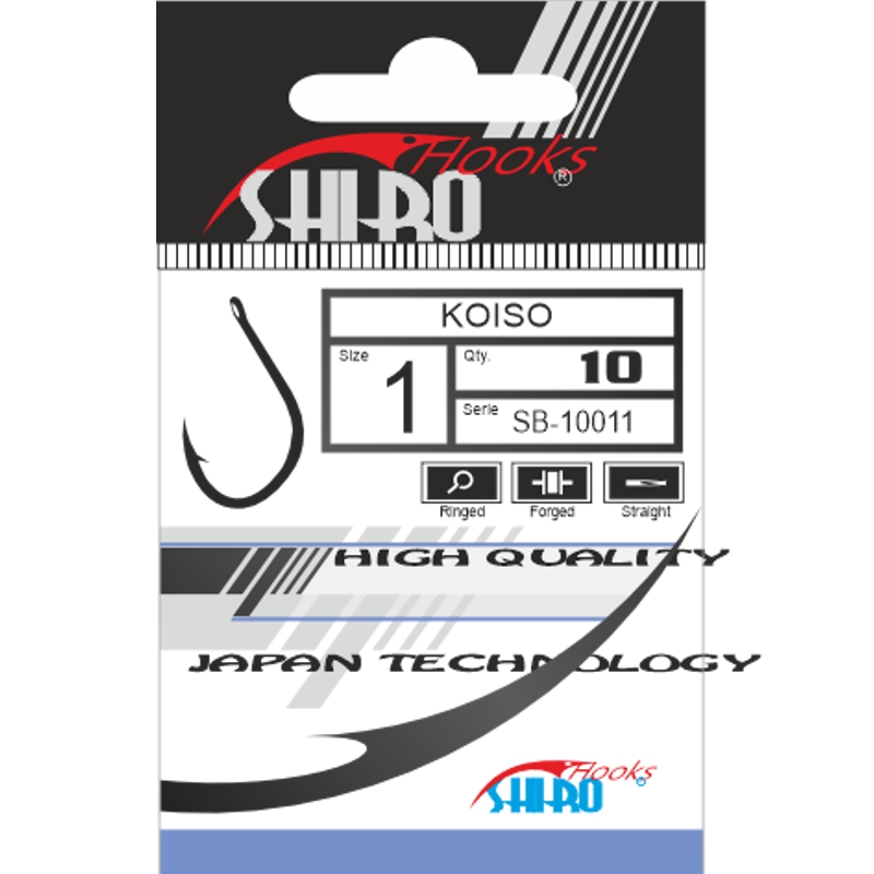 Mistrall háček Shiro Koiso s očkem 4 balení 10ks