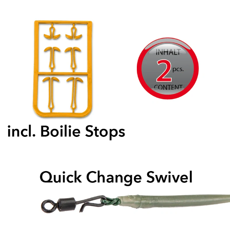 Anaconda návazec Piercer Line Aligner Rig Power Carp C4 2ks velikost 6 mikroprotihrot