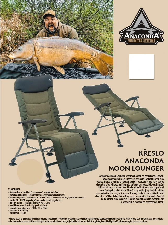 Anaconda kreslo Moon Lounger