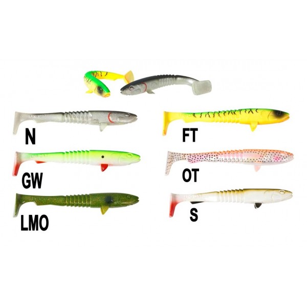 Uni Cat nástraha Goon Fish, 25 cm Vzor GW, 2ks/bal