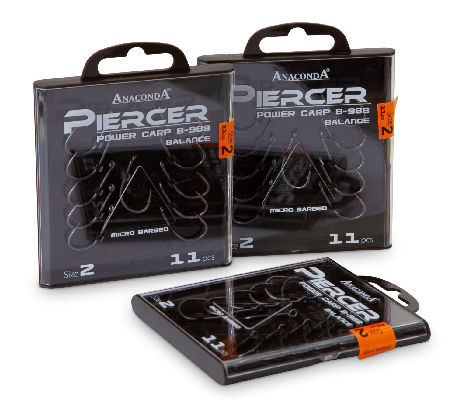 Anaconda háček Piercer Power Carp B-988 Balance s protihrotem Velikost 8, 11ks/bal