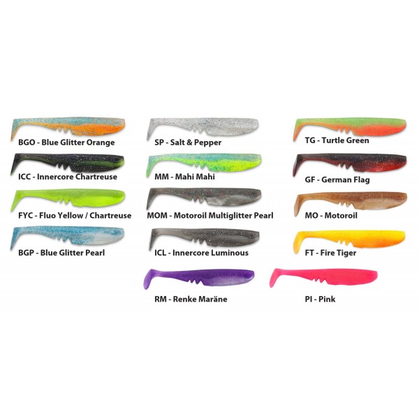 Iron Claw nástraha Racker Shad 7 cm vzor FYC 2 ks v blistru