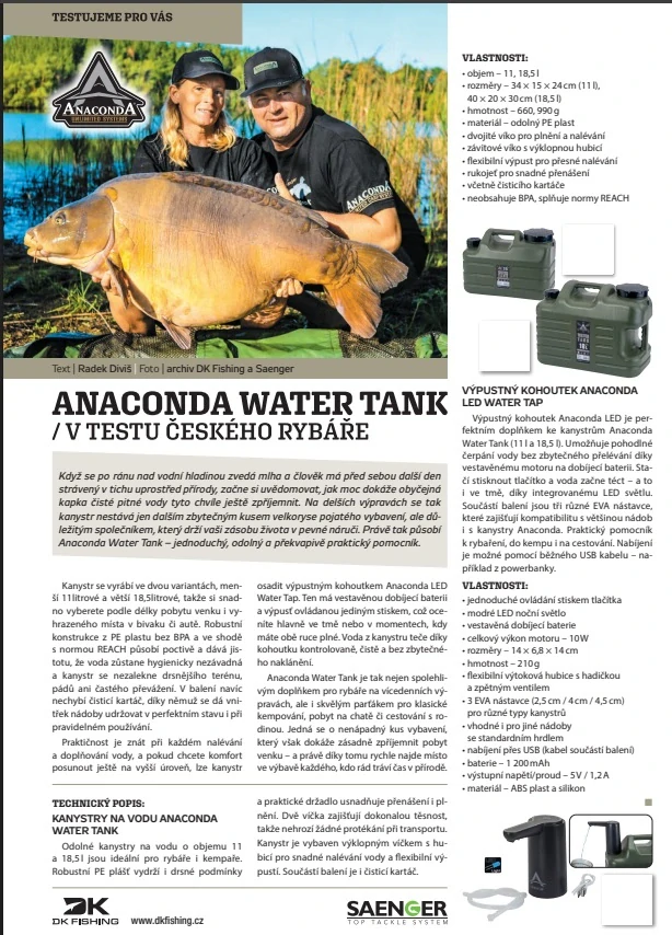 Anaconda výpustný kohútik LED Water Tap