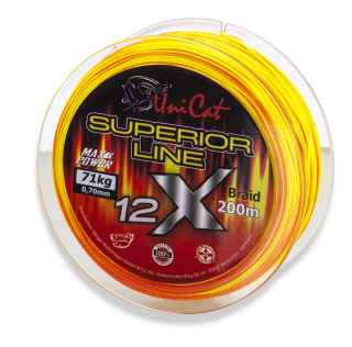 Uni Cat šňůra 12 X Superior Line 0,50mm, 200m, 51 kg