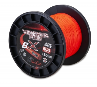 Uni Cat šňůra 8 X Vencata Red 0,60mm, 1500m, 57 kg