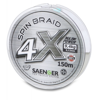 Saenger šňůra 4 X Spin Braid 150 m/ 0,18mm
